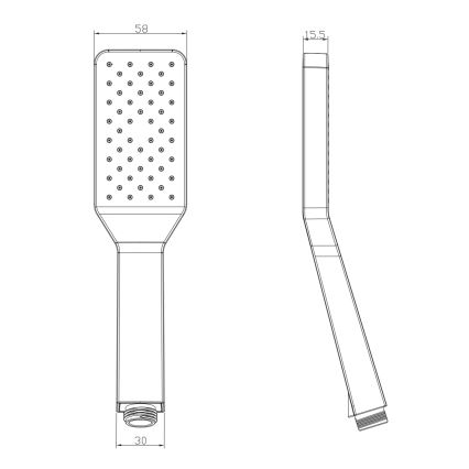 Sapho - Handdouche met zelfreinigend systeem glanzend chroom