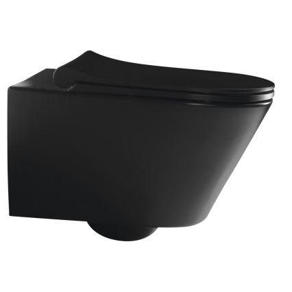 Sapho - Hangend toilet AVVA keramiek/zwart