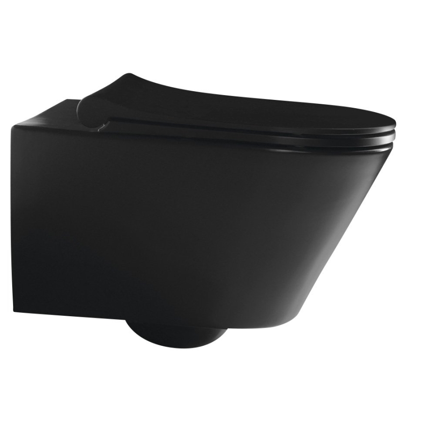 Sapho - Hangend toilet AVVA keramiek/zwart