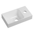 Sapho - Hangende wastafel PICCOLINO 30x17 cm rechts/gegoten marmer/wit