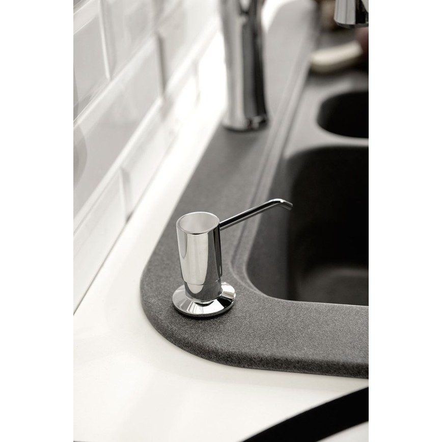 Sapho - Inbouw zeepdispenser glanzend chroom