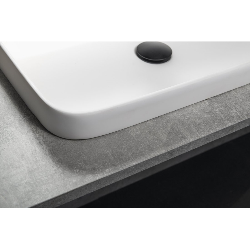 Sapho - Inbouwwastafel 55x39 cm keramiek/wit