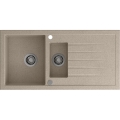Sapho - Keukenspoelbak 48x96 cm graniet/beige