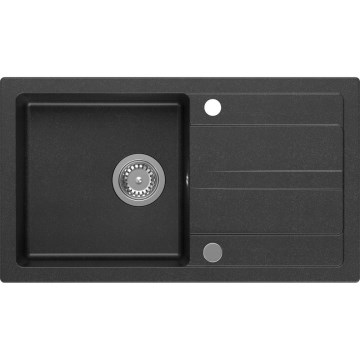 Sapho - Keukenspoelbak 77 x 44 cm graniet/zwart