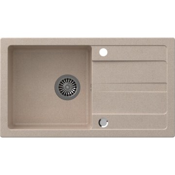 Sapho - Keukenspoelbak 77x44 cm graniet/beige