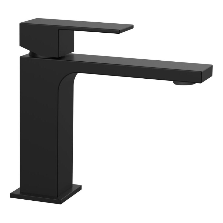 Sapho - Kraan voor wastafel CUBEMIX 15,3 cm mat zwart