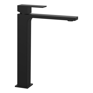 Sapho - Kraan voor wastafel CUBEMIX 27,8 cm mat zwart