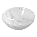 Sapho - Opbouwwaskom DALMA Ø 42 cm keramiek/Carrara/wit