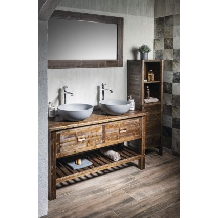 Sapho - Opbouwwaskom FORMIGO Ø 39 cm beton/matgrijs