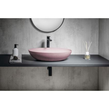 Sapho - Opbouwwastafel FORMIGO 60x40 cm beton/roze