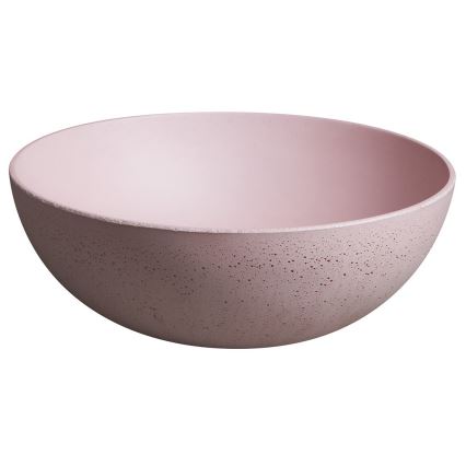 Sapho - Opbouwwastafel FORMIGO Ø 39 cm beton/roze