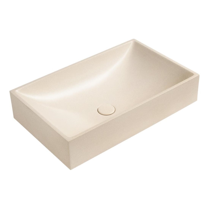 Sapho - Opzetwastafel 58x36 cm beton/beige