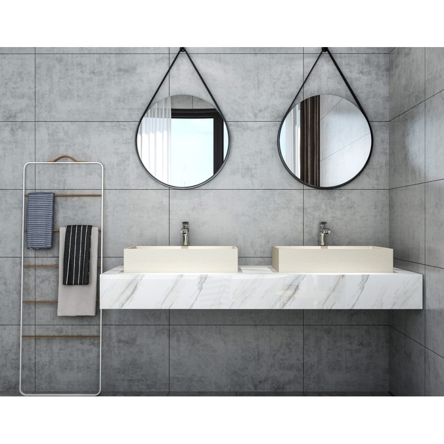 Sapho - Opzetwastafel 58x36 cm beton/beige