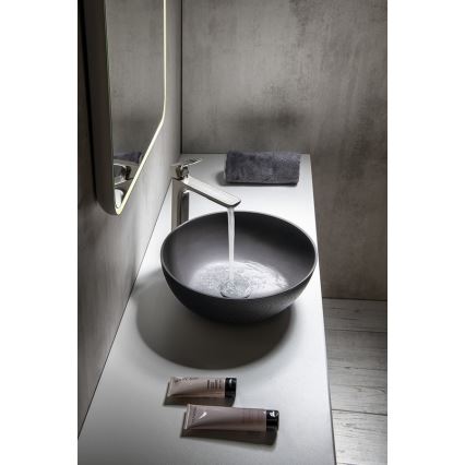 Sapho - Opzetwastafel FORMIGO Ø 39 cm beton/antraciet