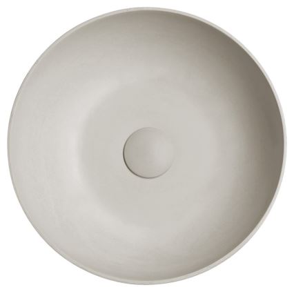 Sapho - Opzetwastafel FORMIGO Ø 39 cm beton/zandkleurig