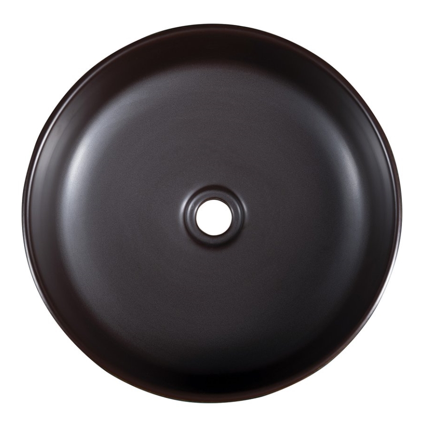 Sapho - Opzetwastafel PRIORI Ø 41 cm bruin/blauw