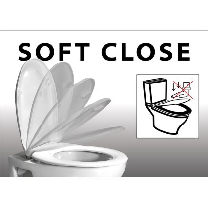 Sapho - PACO SoftClose toiletzitting, zwart
