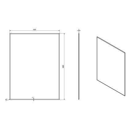 Sapho - Spiegel ACCORD 60x80 cm