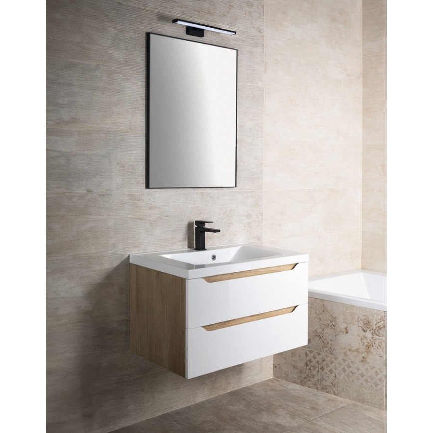 Sapho - Spiegel in lijst AROWANA 60x80 cm mat zwart