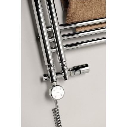 Sapho - Thermostatische aansluitset voor middenaansluiting TWIN COMBI rechts/glanzend chroom