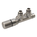 Sapho - Thermostatische aansluitset voor centrale aansluiting TWIN links/mat RVS