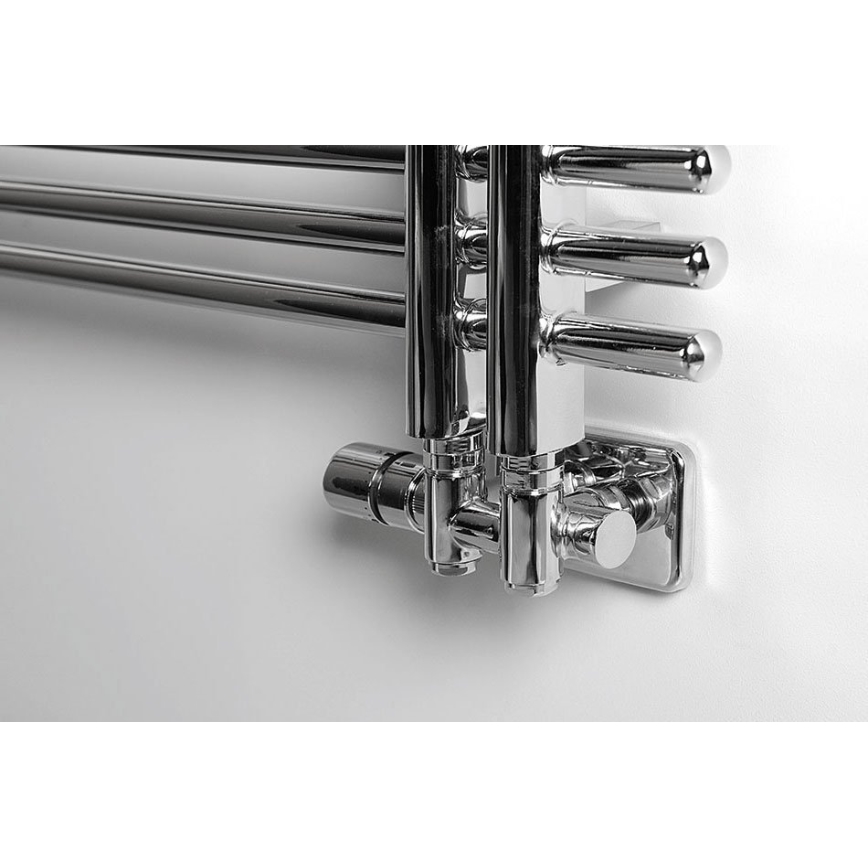 Sapho - Thermostatische aansluitset voor middenaansluiting TWIN COMBI links/glanzend chroom