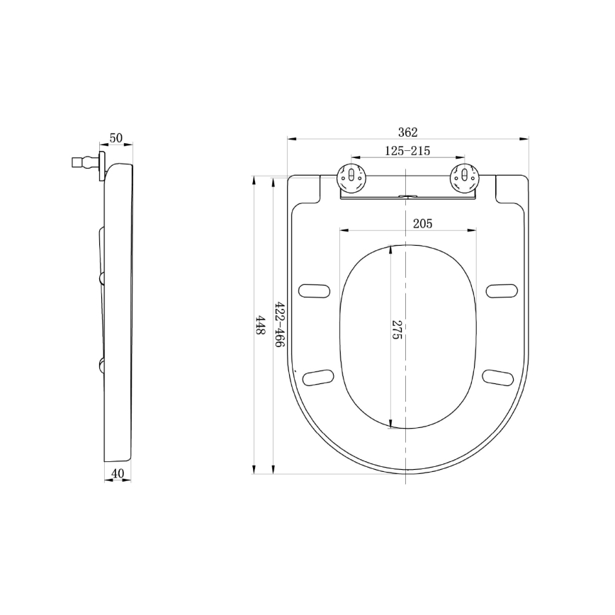 Sapho - Toiletbril LISA SoftClose wit