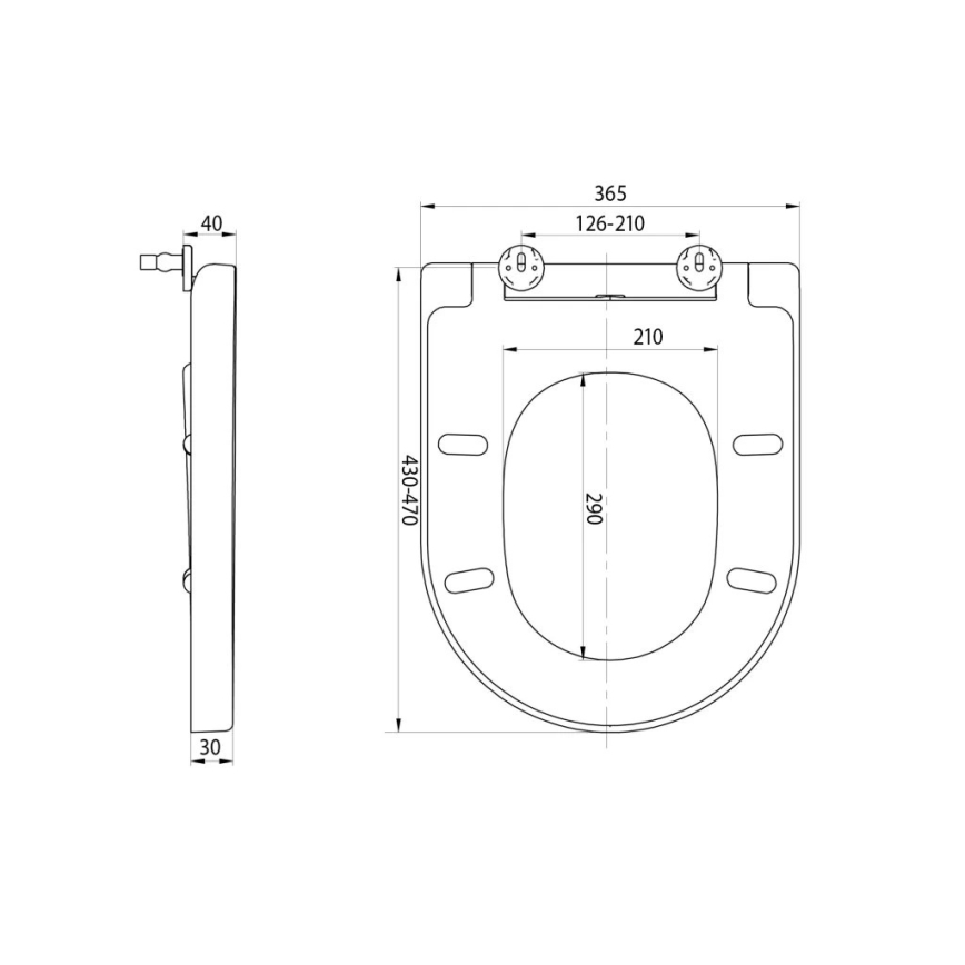Sapho - Toiletzitting SoftClose TURKU wit