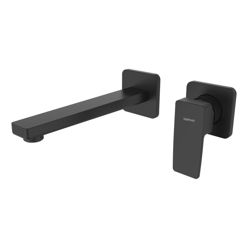 Sapho - TURSI 2-gats wastafelkraan mat zwart