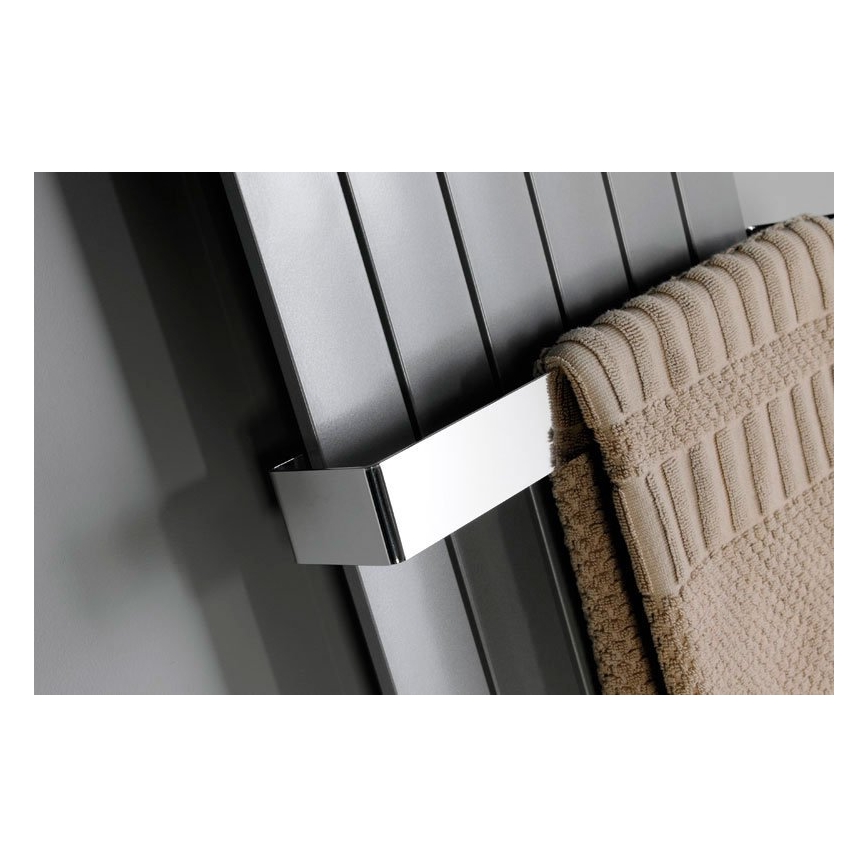 Sapho - Wandhanddoekhouder COLONNA 8x65 cm, geborsteld roestvrij staal