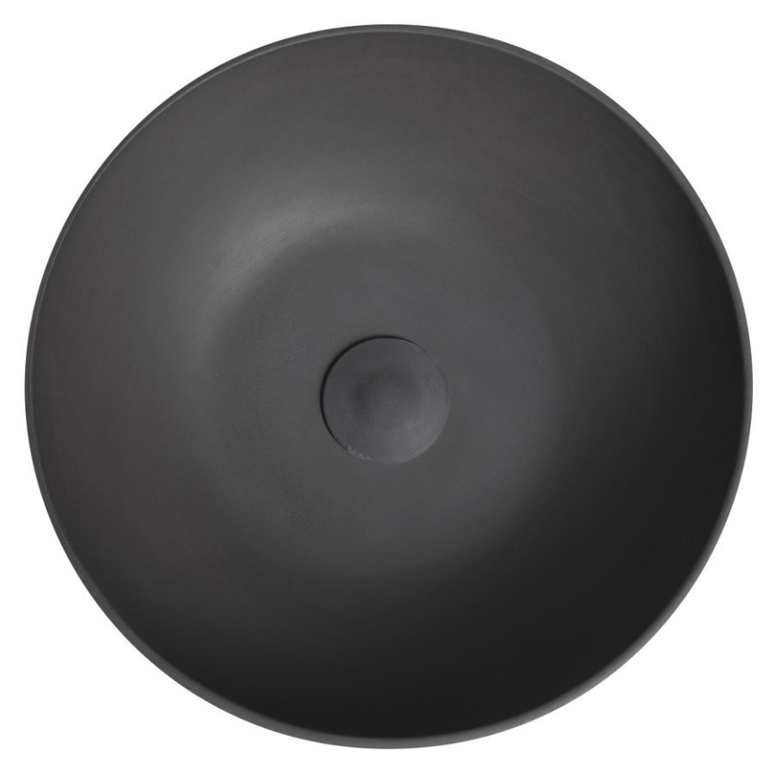 Sapho - Waskom voor op werkblad FORMIGO Ø 39 cm beton/antraciet