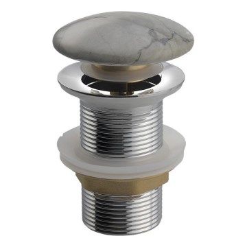 Sapho - Wastafelafvoer Click-Clack DALMA Ø 6,7 cm grijs