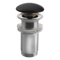 Sapho - Wastafelafvoer Ø 7 cm mat zwart / glanzend chroom