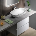 Sapho - Wastafelblad AVICE 150x49,5 cm grijs/cement