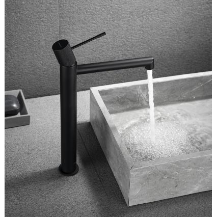 Sapho - Wastafelmengkraan SOLARIS 32 cm mat zwart