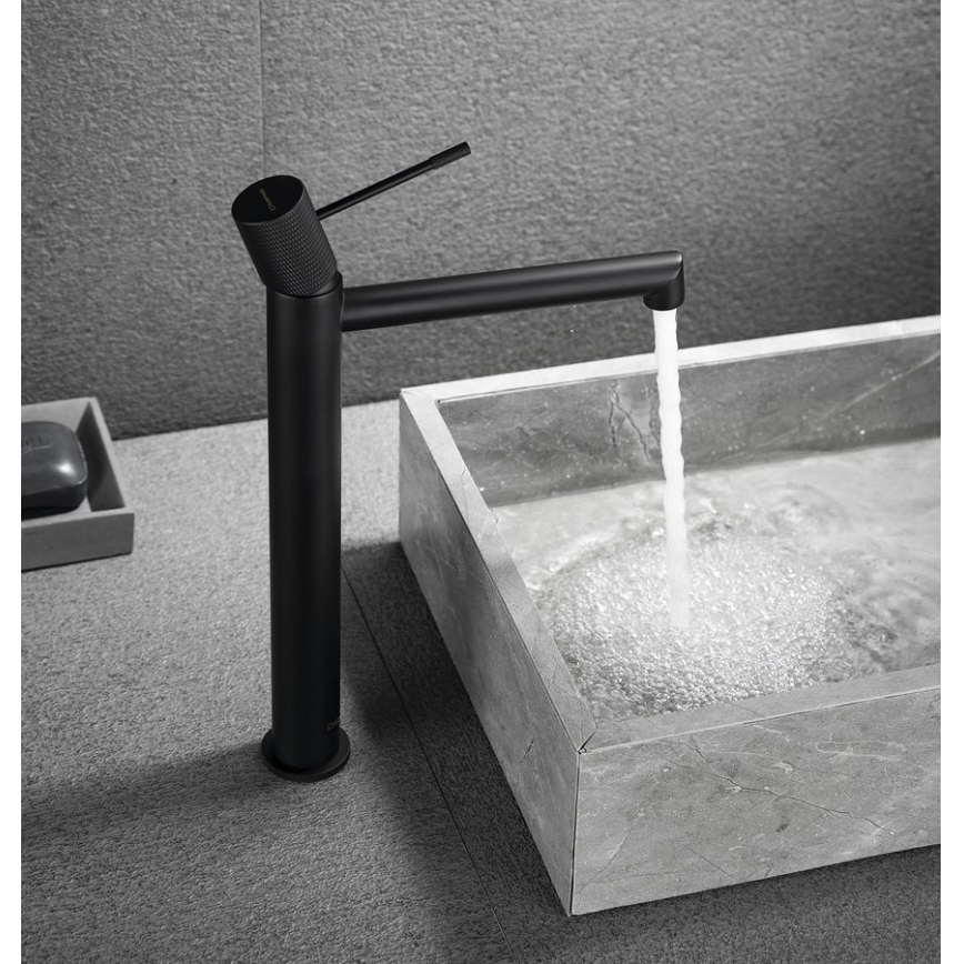 Sapho - Wastafelmengkraan SOLARIS 32 cm mat zwart