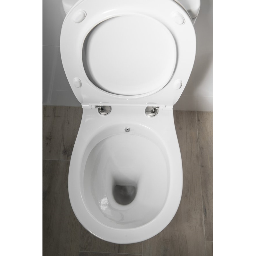 Sapho - WC-combinatie met bidetdouche, achterafvoer, keramiek/wit