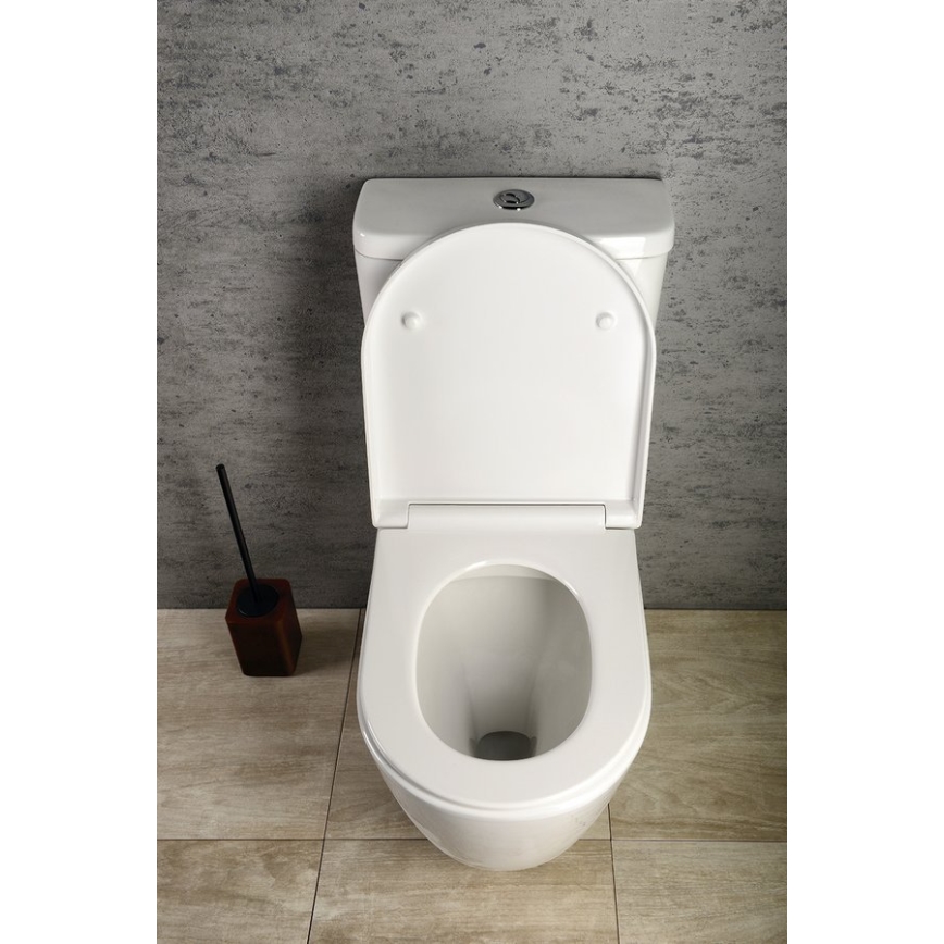 Sapho - WC combinatie TURKU onder/achter afvoer keramiek/wit