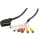 SCART kabel 6x plug zwart 2m
