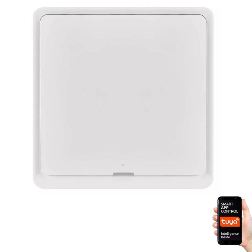 Schakelaar 1-knops GoSmart 1xCR2430 Tuya wit
