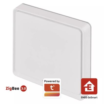 Schakelaar 1-knops GoSmart 1xCR2430 Tuya wit