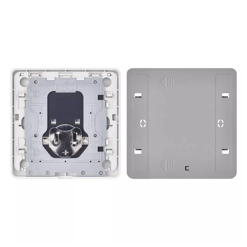 Schakelaar 2-knops GoSmart 1xCR2430 Tuya wit