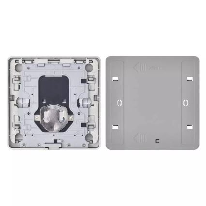 Schakelaar 2-knops GoSmart 1xCR2430 Tuya zwart