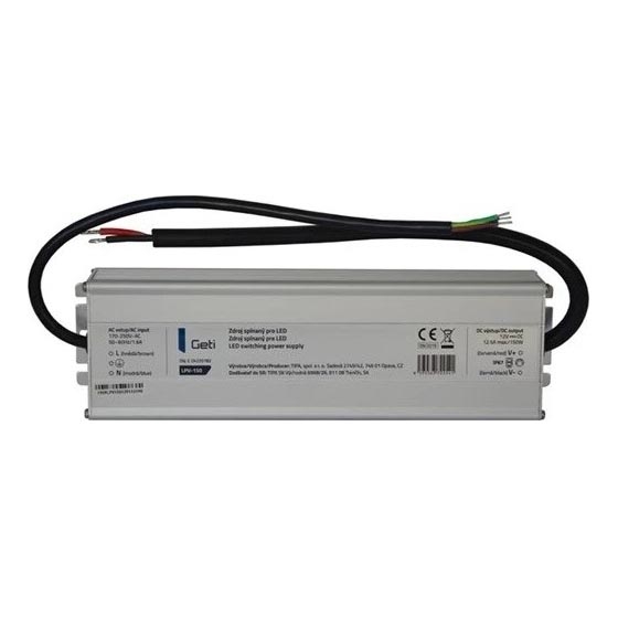Schakelende voeding voor LED-strips 150W/12V IP67