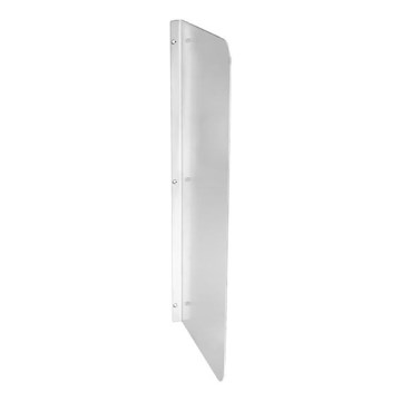 Scheidingswand tussen urinoirs 3x80 cm, roestvrij staal/zilverkleurig