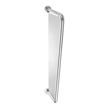 Scheidingswand voor urinoir 6x86 cm roestvrij staal/zilver
