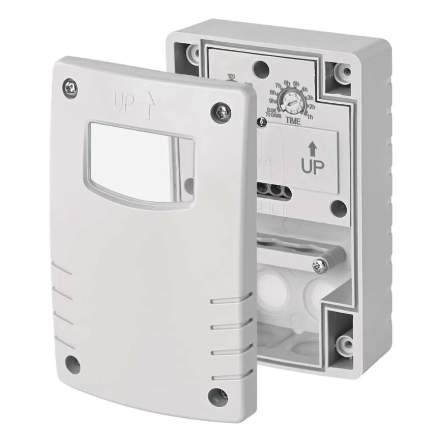 Schemerschakelaar 1800W/230V IP65 wit