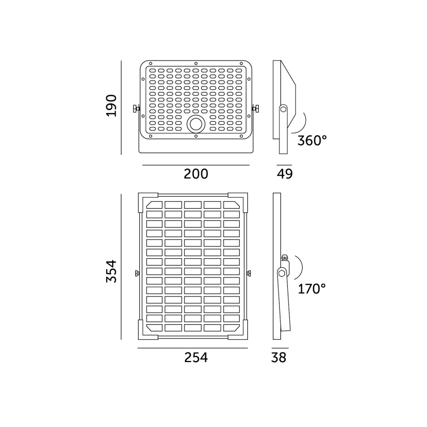 Schijnwerper op zonne-energie voor buiten met sensor LED/30W/6,4V 4000K IP65 6000 mAh + afstandsbediening
