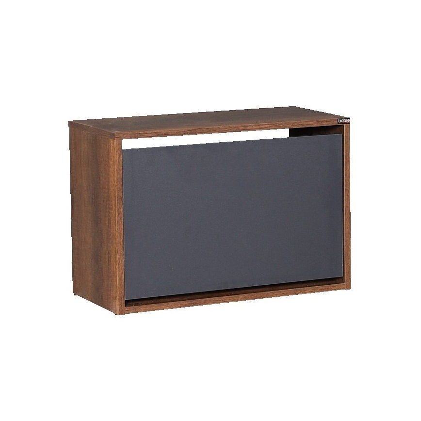 Schoenenkast 42x60 cm bruin/antraciet
