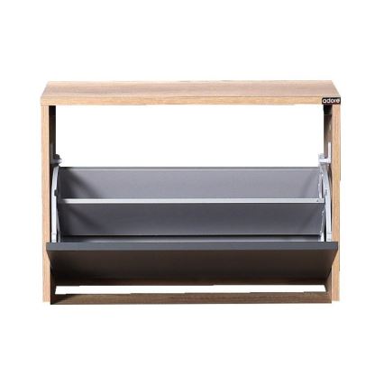 Schoenenkast 42x60 cm bruin/antraciet